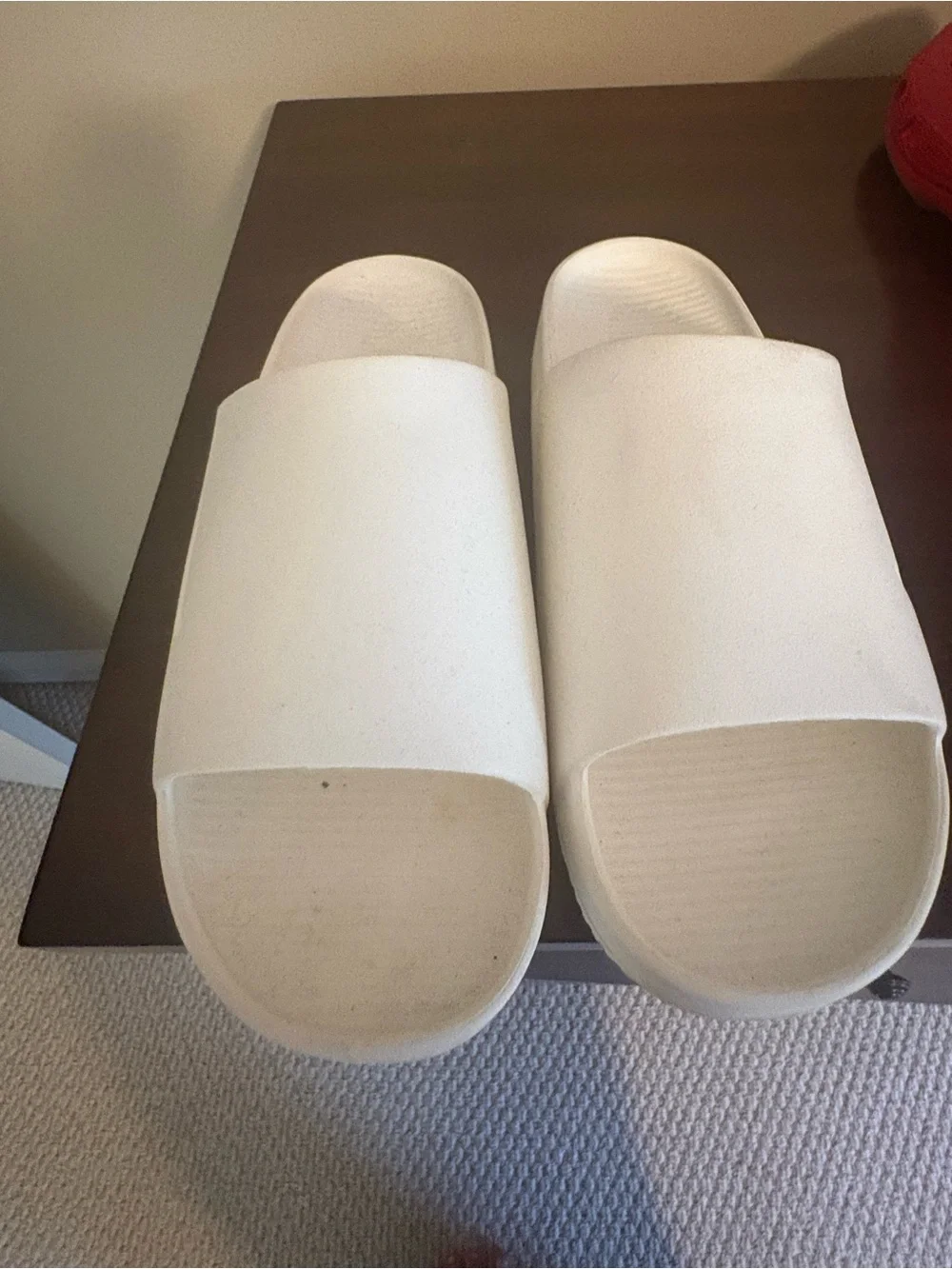 Nike White Stacked Slides M7/W9